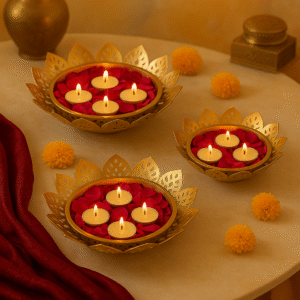 Brass Urli Set of 3