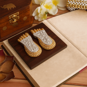 Gold-Plated Lakshmi Charan Paduka